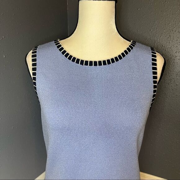 St. John Sport Marie Gray Knit Tank - Picture 2 of 8